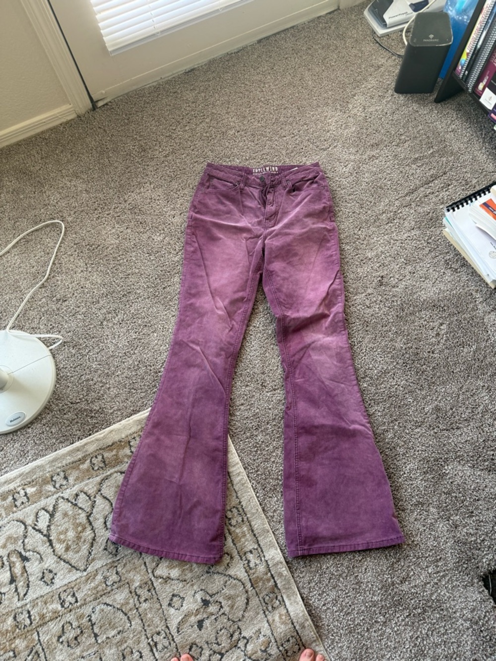 Idyllwind Purple Corduroy Flare Jeans